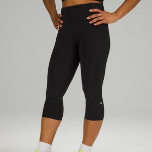 Lululemon fast and free crop II 19" black